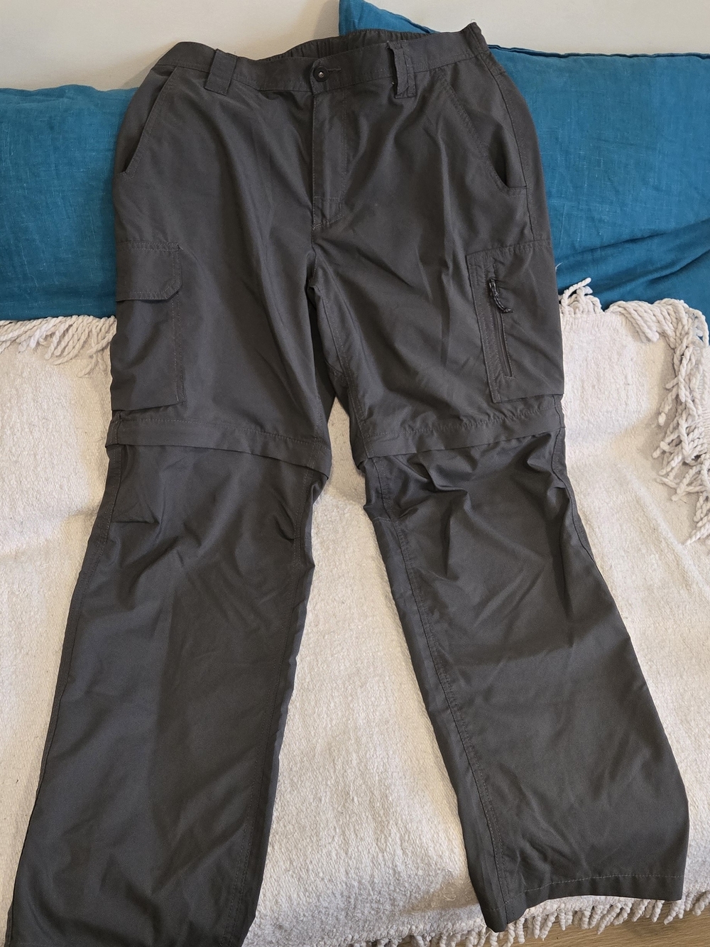 Columbia Men's Cargo Zip-Off Pants - Charcoal Gray